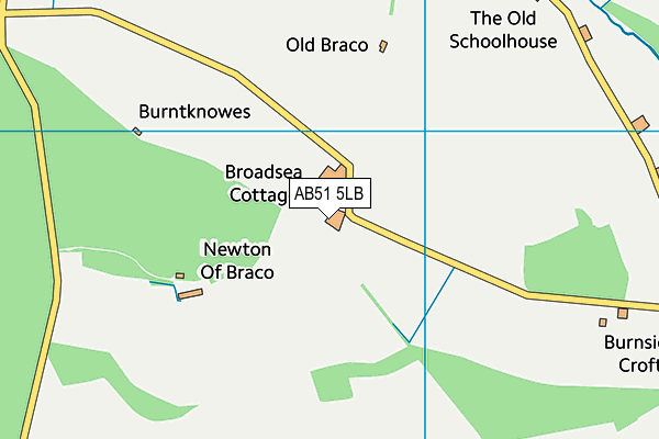 AB51 5LB map - OS VectorMap District (Ordnance Survey) AB51 5LB map - OS VectorMap District (Ordnance Survey)