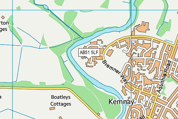 AB51 5LF map - OS VectorMap District (Ordnance Survey) AB51 5LF map - OS VectorMap District (Ordnance Survey)