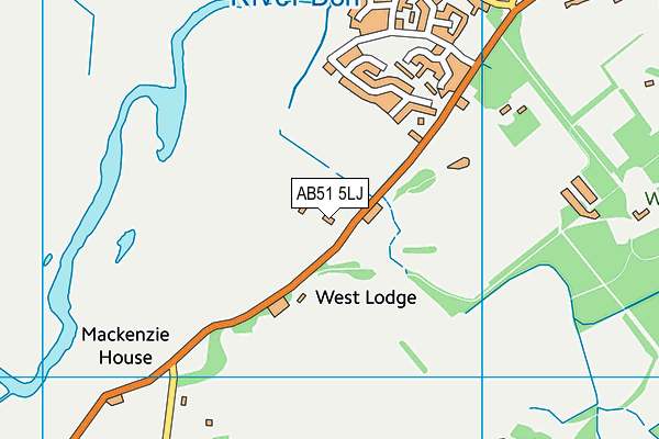 AB51 5LJ map - OS VectorMap District (Ordnance Survey) AB51 5LJ map - OS VectorMap District (Ordnance Survey)