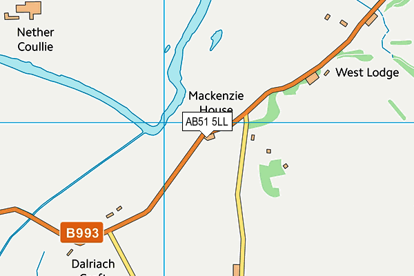 AB51 5LL map - OS VectorMap District (Ordnance Survey) AB51 5LL map - OS VectorMap District (Ordnance Survey)