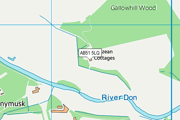 AB51 5LQ map - OS VectorMap District (Ordnance Survey) AB51 5LQ map - OS VectorMap District (Ordnance Survey)