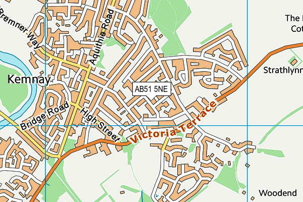 AB51 5NE map - OS VectorMap District (Ordnance Survey) AB51 5NE map - OS VectorMap District (Ordnance Survey)