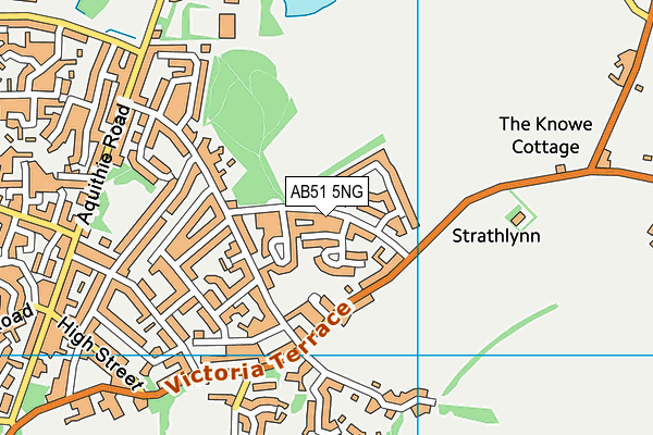 AB51 5NG map - OS VectorMap District (Ordnance Survey)