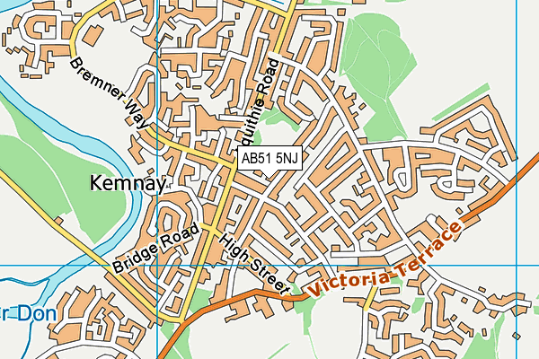 AB51 5NJ map - OS VectorMap District (Ordnance Survey) AB51 5NJ map - OS VectorMap District (Ordnance Survey)