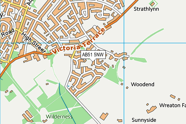 AB51 5NW map - OS VectorMap District (Ordnance Survey) AB51 5NW map - OS VectorMap District (Ordnance Survey)