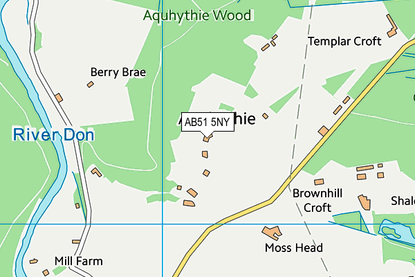 AB51 5NY map - OS VectorMap District (Ordnance Survey) AB51 5NY map - OS VectorMap District (Ordnance Survey)