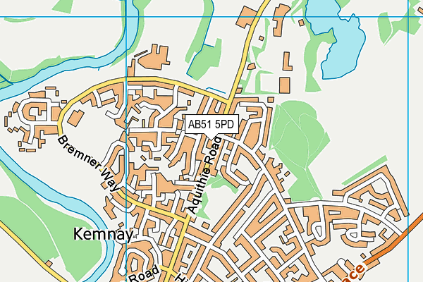 AB51 5PD map - OS VectorMap District (Ordnance Survey) AB51 5PD map - OS VectorMap District (Ordnance Survey)