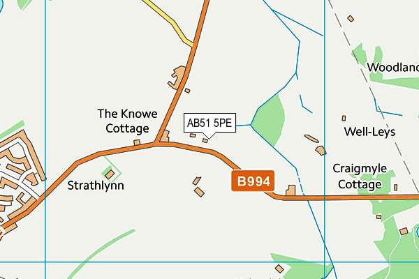 AB51 5PE map - OS VectorMap District (Ordnance Survey) AB51 5PE map - OS VectorMap District (Ordnance Survey)