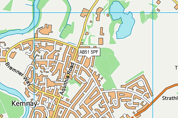 AB51 5PF map - OS VectorMap District (Ordnance Survey) AB51 5PF map - OS VectorMap District (Ordnance Survey)