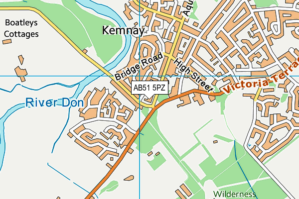 AB51 5PZ map - OS VectorMap District (Ordnance Survey) AB51 5PZ map - OS VectorMap District (Ordnance Survey)