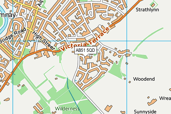 AB51 5QD map - OS VectorMap District (Ordnance Survey) AB51 5QD map - OS VectorMap District (Ordnance Survey)