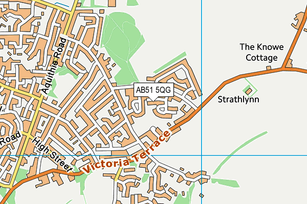 AB51 5QG map - OS VectorMap District (Ordnance Survey) AB51 5QG map - OS VectorMap District (Ordnance Survey)
