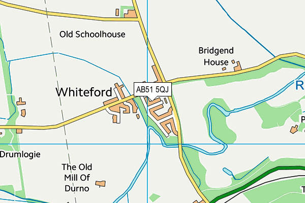 AB51 5QJ map - OS VectorMap District (Ordnance Survey) AB51 5QJ map - OS VectorMap District (Ordnance Survey)