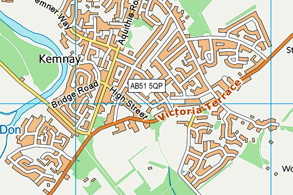 AB51 5QP map - OS VectorMap District (Ordnance Survey) AB51 5QP map - OS VectorMap District (Ordnance Survey)