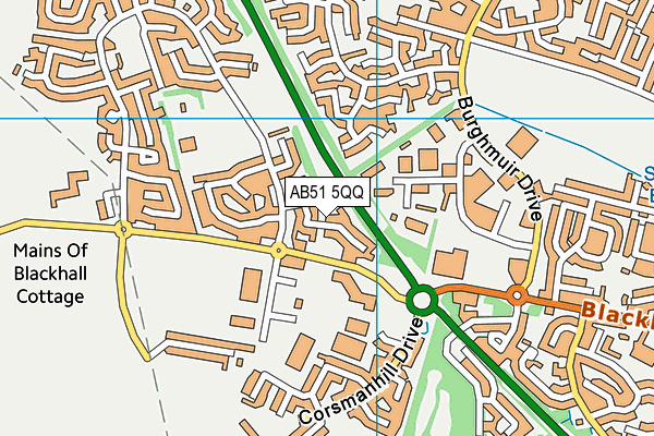 AB51 5QQ map - OS VectorMap District (Ordnance Survey) AB51 5QQ map - OS VectorMap District (Ordnance Survey)