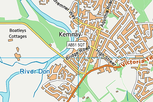 AB51 5QT map - OS VectorMap District (Ordnance Survey) AB51 5QT map - OS VectorMap District (Ordnance Survey)