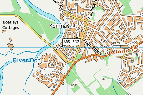 AB51 5QZ map - OS VectorMap District (Ordnance Survey) AB51 5QZ map - OS VectorMap District (Ordnance Survey)