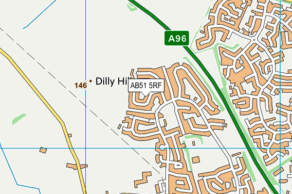 AB51 5RF map - OS VectorMap District (Ordnance Survey) AB51 5RF map - OS VectorMap District (Ordnance Survey)
