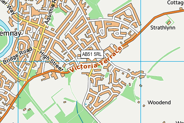 AB51 5RL map - OS VectorMap District (Ordnance Survey) AB51 5RL map - OS VectorMap District (Ordnance Survey)