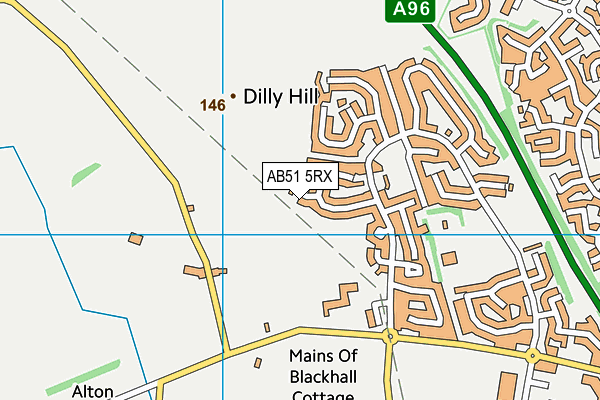 AB51 5RX map - OS VectorMap District (Ordnance Survey) AB51 5RX map - OS VectorMap District (Ordnance Survey)