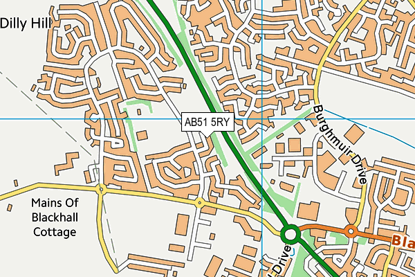 AB51 5RY map - OS VectorMap District (Ordnance Survey) AB51 5RY map - OS VectorMap District (Ordnance Survey)