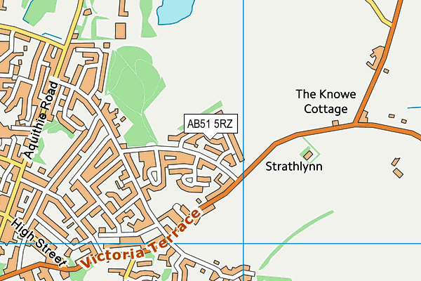 AB51 5RZ map - OS VectorMap District (Ordnance Survey) AB51 5RZ map - OS VectorMap District (Ordnance Survey)