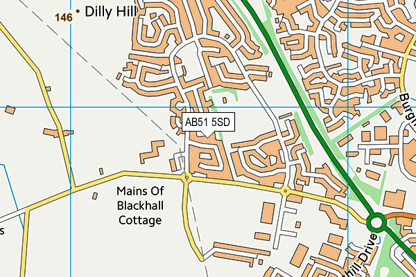 AB51 5SD map - OS VectorMap District (Ordnance Survey) AB51 5SD map - OS VectorMap District (Ordnance Survey)