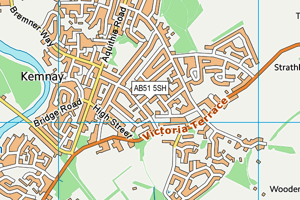 AB51 5SH map - OS VectorMap District (Ordnance Survey) AB51 5SH map - OS VectorMap District (Ordnance Survey)