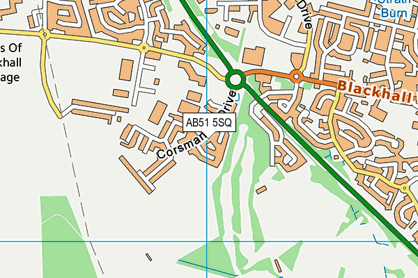 AB51 5SQ map - OS VectorMap District (Ordnance Survey) AB51 5SQ map - OS VectorMap District (Ordnance Survey)