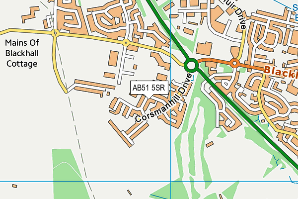 AB51 5SR map - OS VectorMap District (Ordnance Survey) AB51 5SR map - OS VectorMap District (Ordnance Survey)