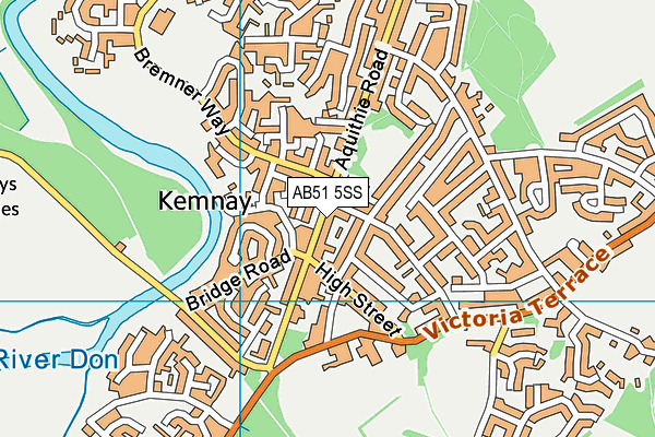 AB51 5SS map - OS VectorMap District (Ordnance Survey) AB51 5SS map - OS VectorMap District (Ordnance Survey)