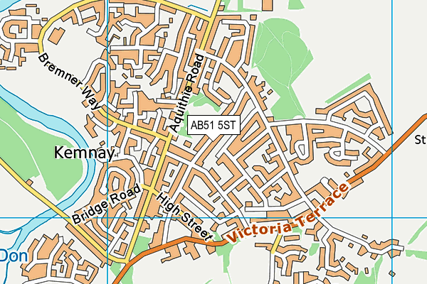 AB51 5ST map - OS VectorMap District (Ordnance Survey) AB51 5ST map - OS VectorMap District (Ordnance Survey)