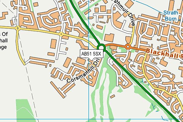 AB51 5SX map - OS VectorMap District (Ordnance Survey) AB51 5SX map - OS VectorMap District (Ordnance Survey)