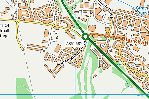 AB51 5SY map - OS VectorMap District (Ordnance Survey) AB51 5SY map - OS VectorMap District (Ordnance Survey)