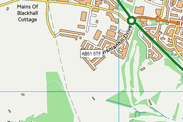 AB51 5TF map - OS VectorMap District (Ordnance Survey) AB51 5TF map - OS VectorMap District (Ordnance Survey)