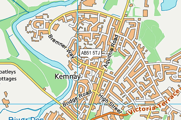 AB51 5TJ map - OS VectorMap District (Ordnance Survey) AB51 5TJ map - OS VectorMap District (Ordnance Survey)