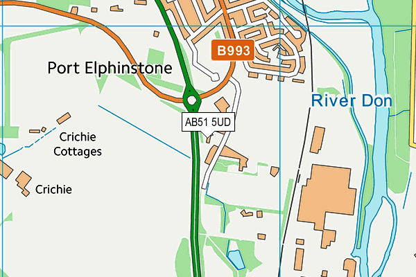 AB51 5UD map - OS VectorMap District (Ordnance Survey) AB51 5UD map - OS VectorMap District (Ordnance Survey)