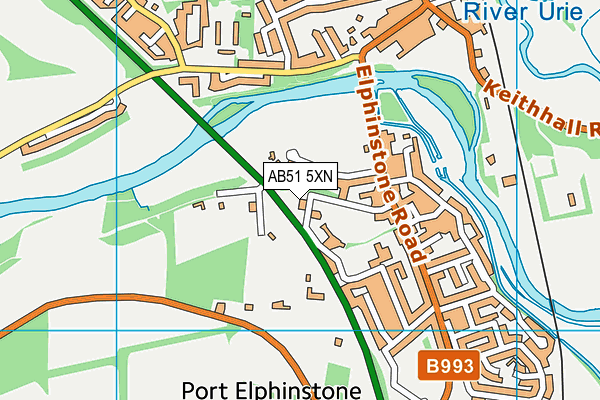 AB51 5XN map - OS VectorMap District (Ordnance Survey) AB51 5XN map - OS VectorMap District (Ordnance Survey)