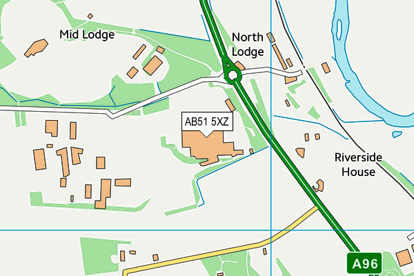 AB51 5XZ map - OS VectorMap District (Ordnance Survey) AB51 5XZ map - OS VectorMap District (Ordnance Survey)