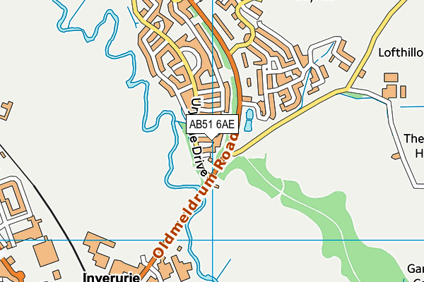 AB51 6AE map - OS VectorMap District (Ordnance Survey) AB51 6AE map - OS VectorMap District (Ordnance Survey)