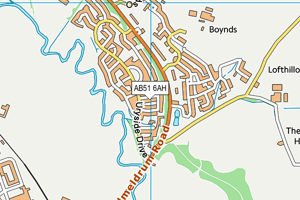 AB51 6AH map - OS VectorMap District (Ordnance Survey) AB51 6AH map - OS VectorMap District (Ordnance Survey)