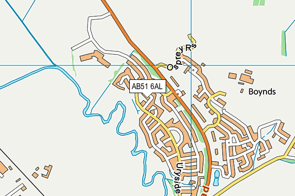 AB51 6AL map - OS VectorMap District (Ordnance Survey) AB51 6AL map - OS VectorMap District (Ordnance Survey)