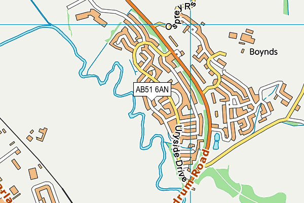 AB51 6AN map - OS VectorMap District (Ordnance Survey) AB51 6AN map - OS VectorMap District (Ordnance Survey)