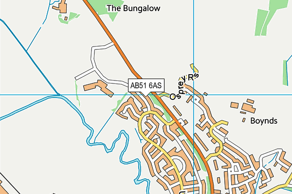 AB51 6AS map - OS VectorMap District (Ordnance Survey) AB51 6AS map - OS VectorMap District (Ordnance Survey)