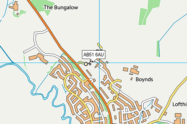 AB51 6AU map - OS VectorMap District (Ordnance Survey) AB51 6AU map - OS VectorMap District (Ordnance Survey)