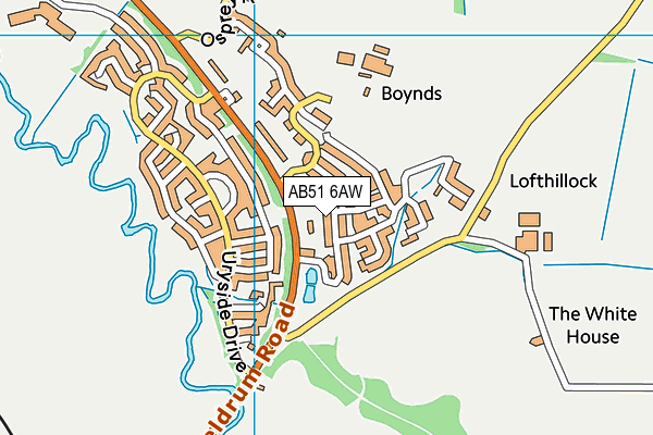 AB51 6AW map - OS VectorMap District (Ordnance Survey) AB51 6AW map - OS VectorMap District (Ordnance Survey)