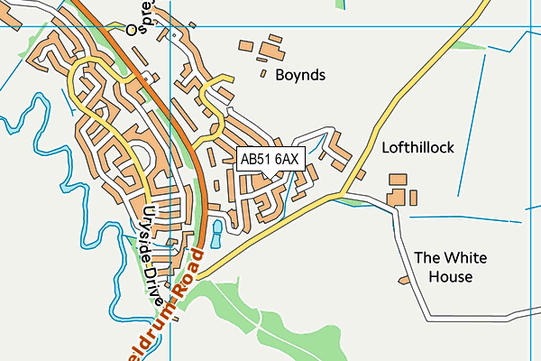 AB51 6AX map - OS VectorMap District (Ordnance Survey) AB51 6AX map - OS VectorMap District (Ordnance Survey)