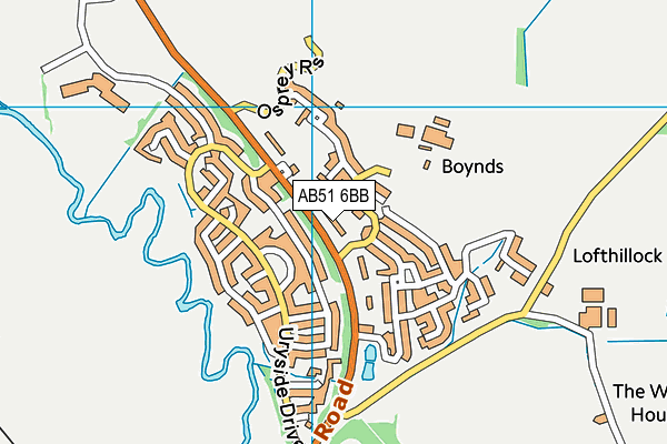 AB51 6BB map - OS VectorMap District (Ordnance Survey) AB51 6BB map - OS VectorMap District (Ordnance Survey)