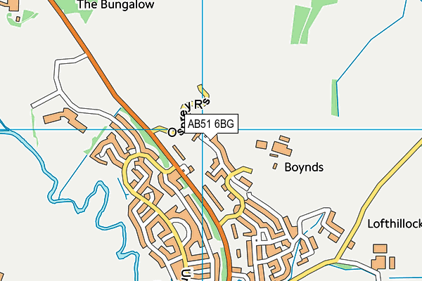 AB51 6BG map - OS VectorMap District (Ordnance Survey) AB51 6BG map - OS VectorMap District (Ordnance Survey)