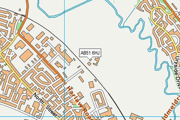 AB51 6HJ map - OS VectorMap District (Ordnance Survey) AB51 6HJ map - OS VectorMap District (Ordnance Survey)